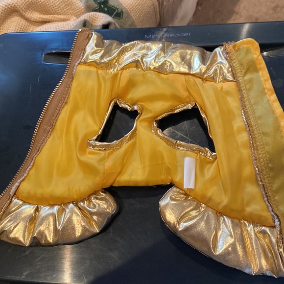 Coat/dress Unbranded gold metallic zip up - Picture 4 of 6